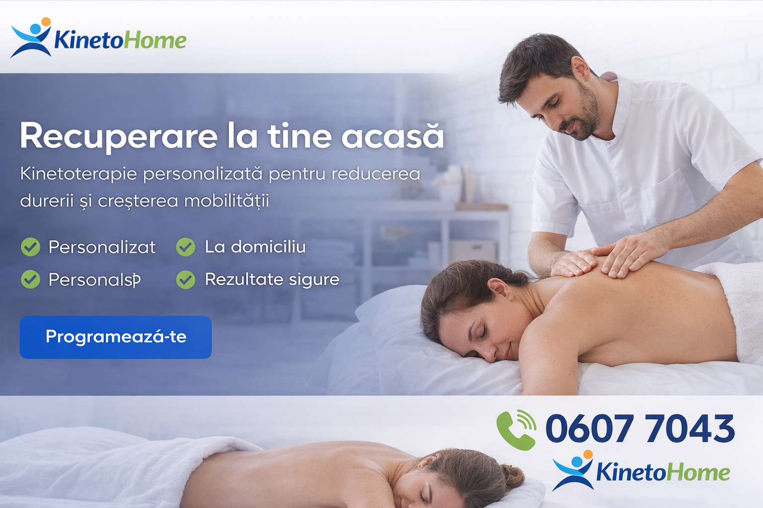 Kinetoterapie la domiciliu.